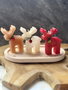 Aberto Design Christmas Candle Set3 Multicolor